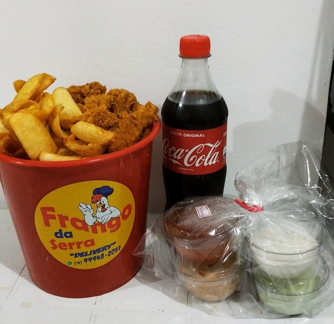Frango da Serra é opção de delivery com porções saborosas no estilo KFC