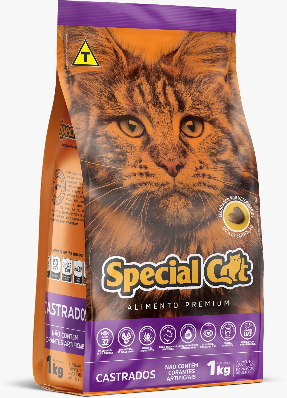 Special Cat Castrados Adultos tem vários benefícios para o seu gato