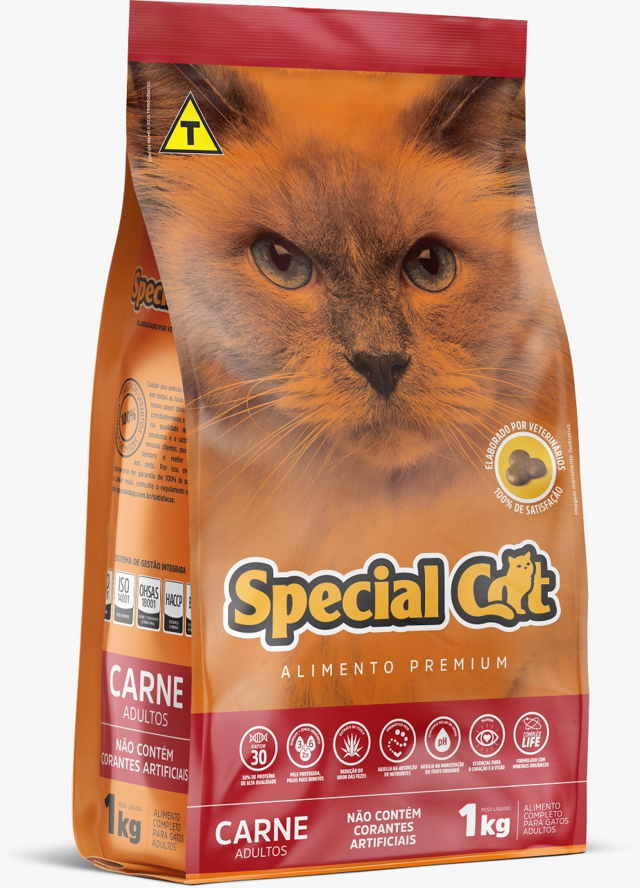 Special Cat Carnes Adultos é um dos melhores alimentos para o seu gato