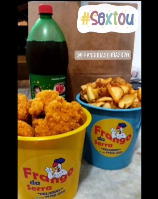 Frango da Serra tem combo para a família, com batata, frango crispy, molhos e refrigerante