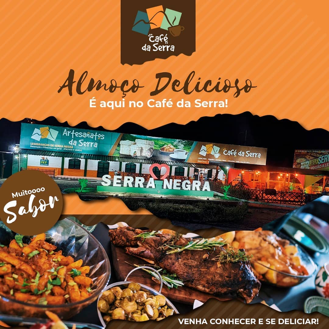 Artesanatos e Café da Serra tem almoço e delivery para o seu sábado