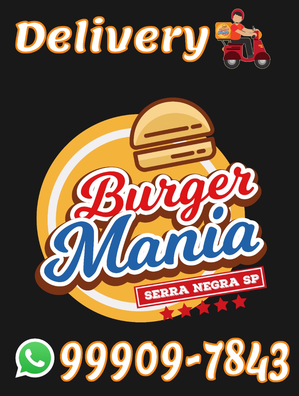Burger Mania entrega opções deliciosas pelo delivery