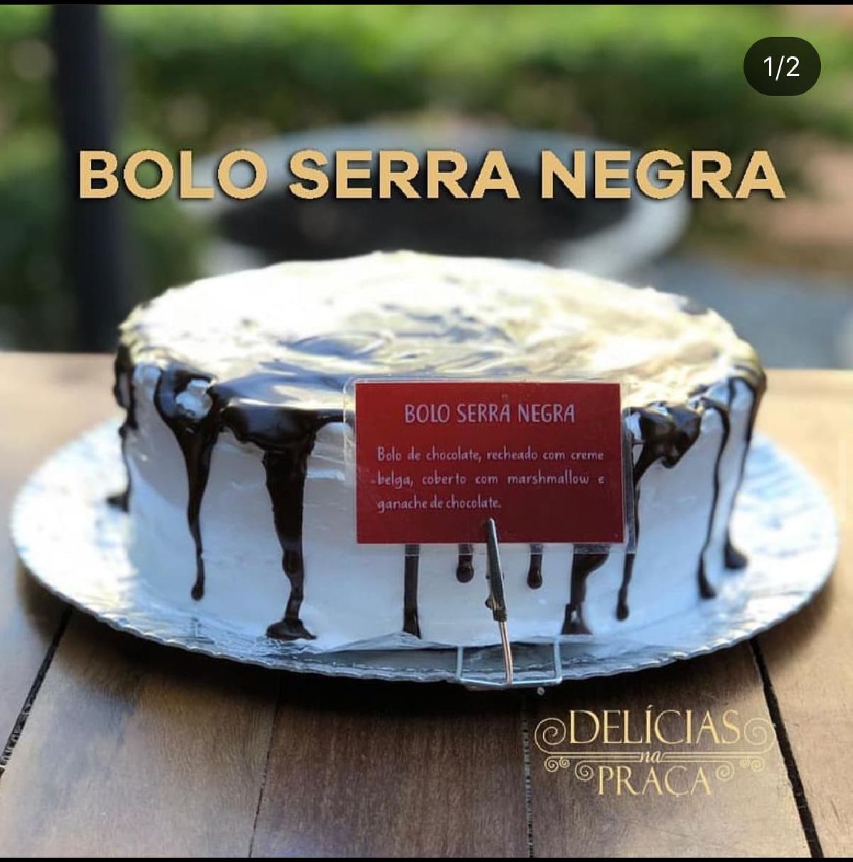 Delícias na Praça tem bolo em homenagem à Serra Negra com preço especial, em março