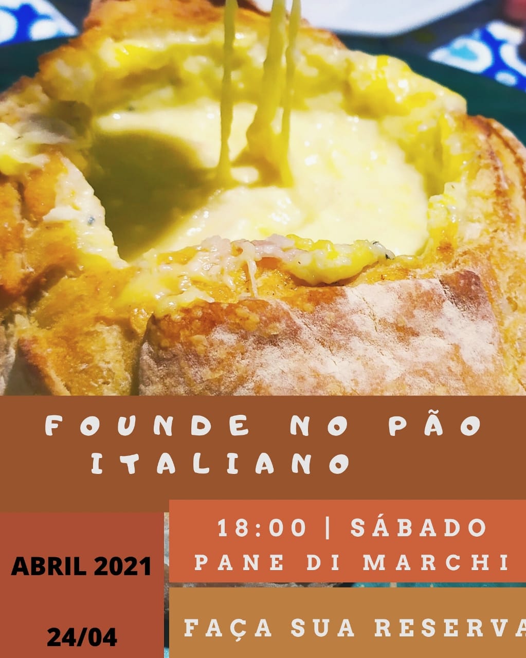 Pane Di Marchi tem gorgonzola com nozes, brioches e baguetes, para a sexta-feira