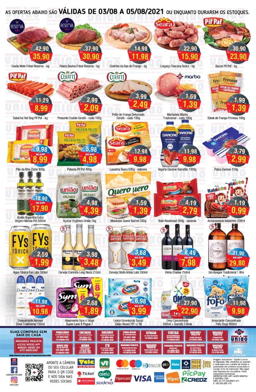 União Supermercados tem quinta-feira de mais de 60 ofertas