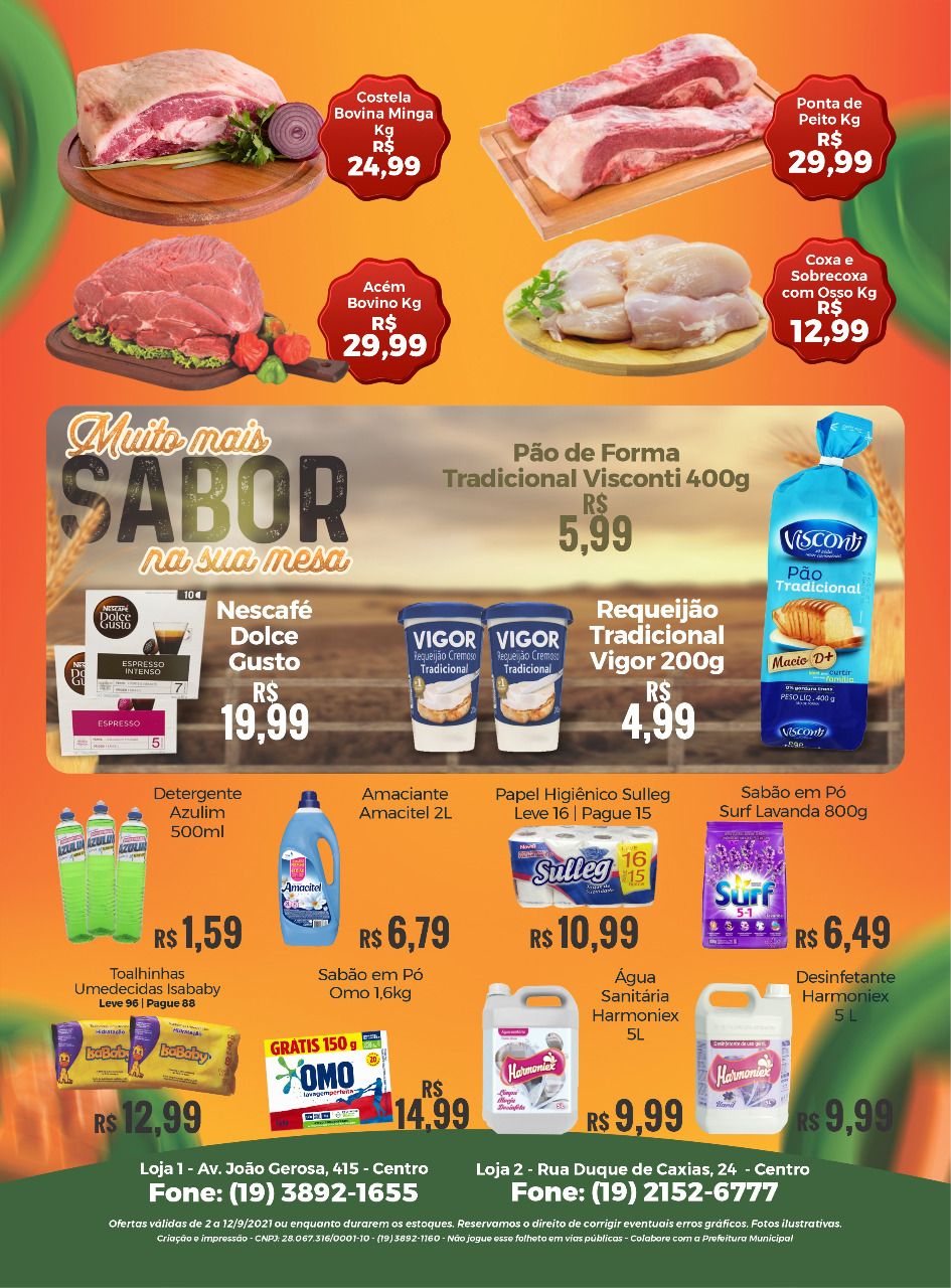SN Supermercados tem ofertas no açougue, lácteos, higiene e limpeza para hoje