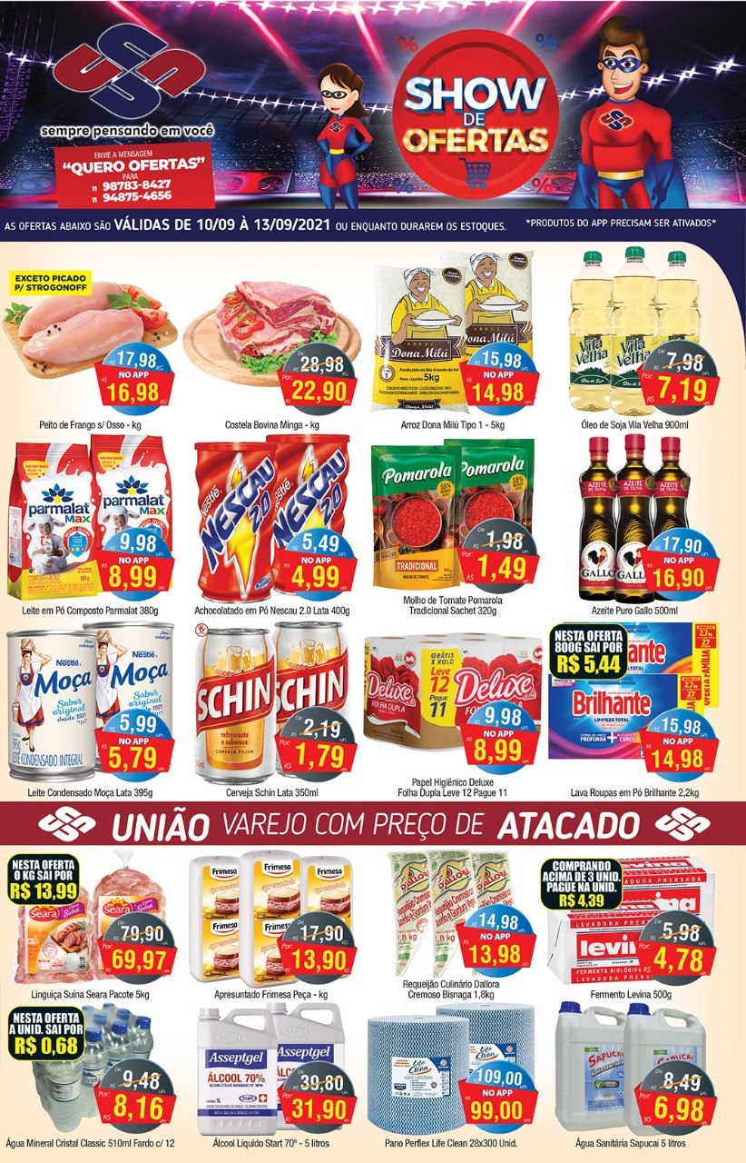 União Supermercados tem mais de 80 ofertas para o fim de semana