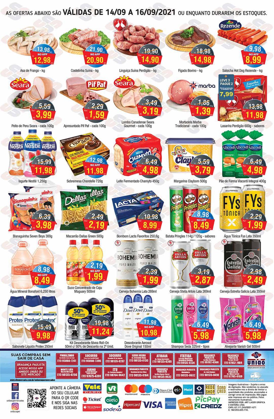 União Supermercados tem ofertas no açougue, bebidas, hortifrúti e muito mais, para a quinta-feira