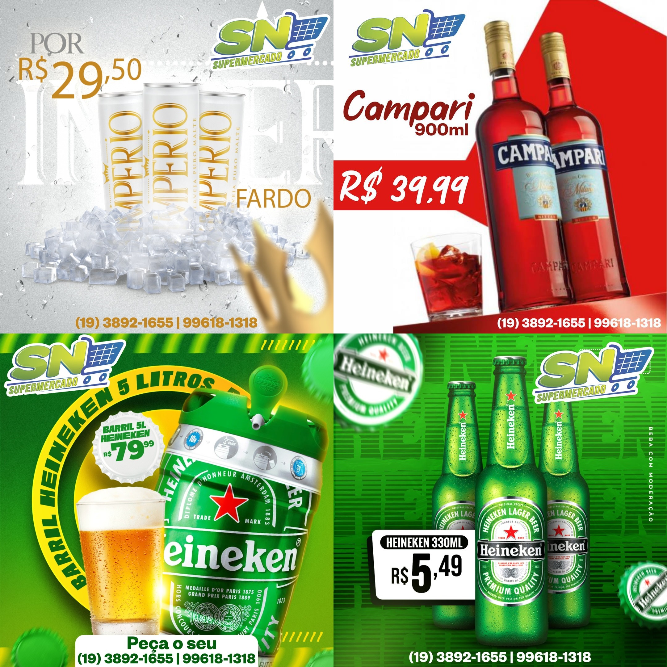 SN Supermercados tem ofertas em bebidas para o seu sábado