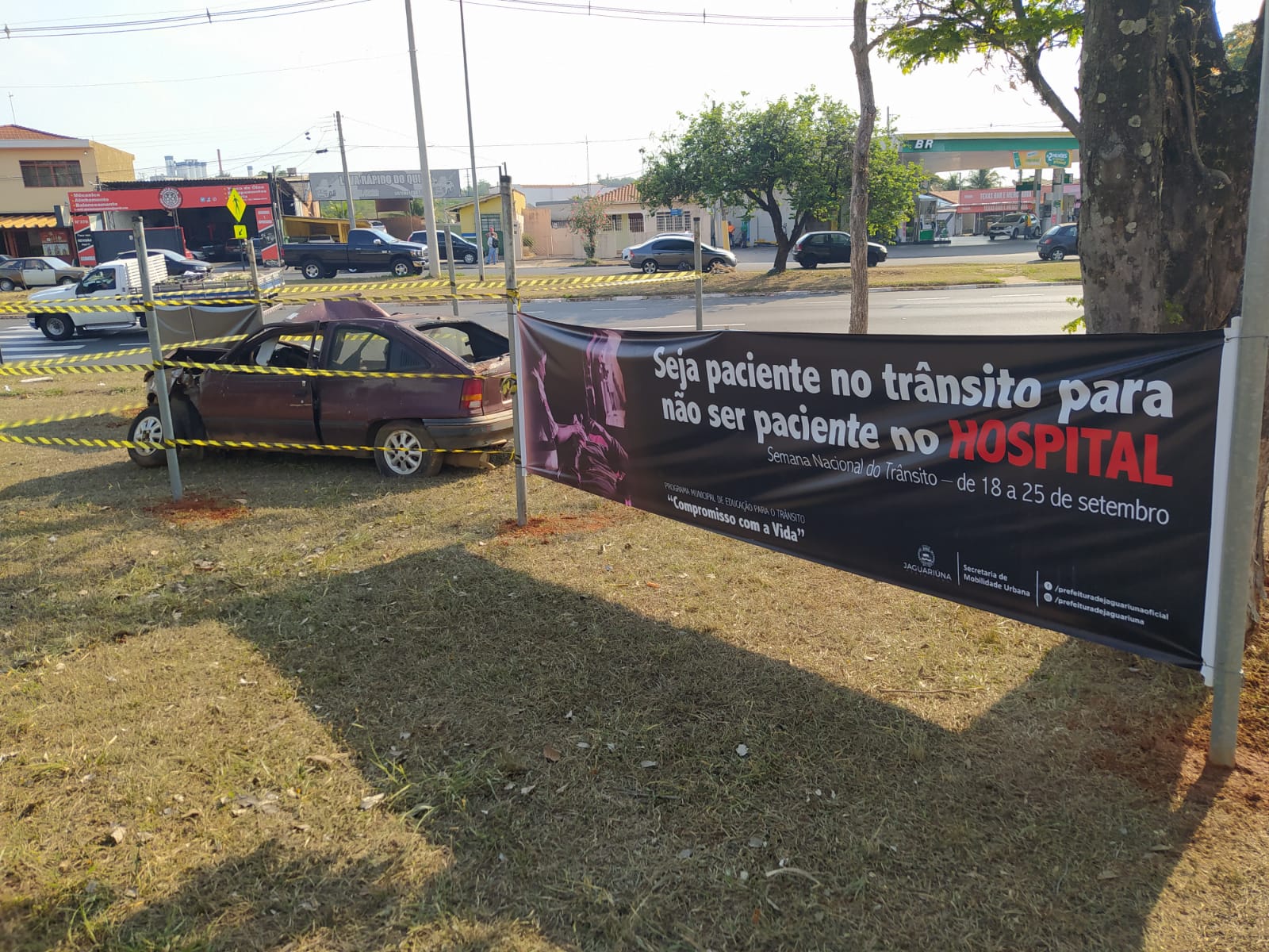 Campanha de conscientização no trânsito começa em Jaguariúna