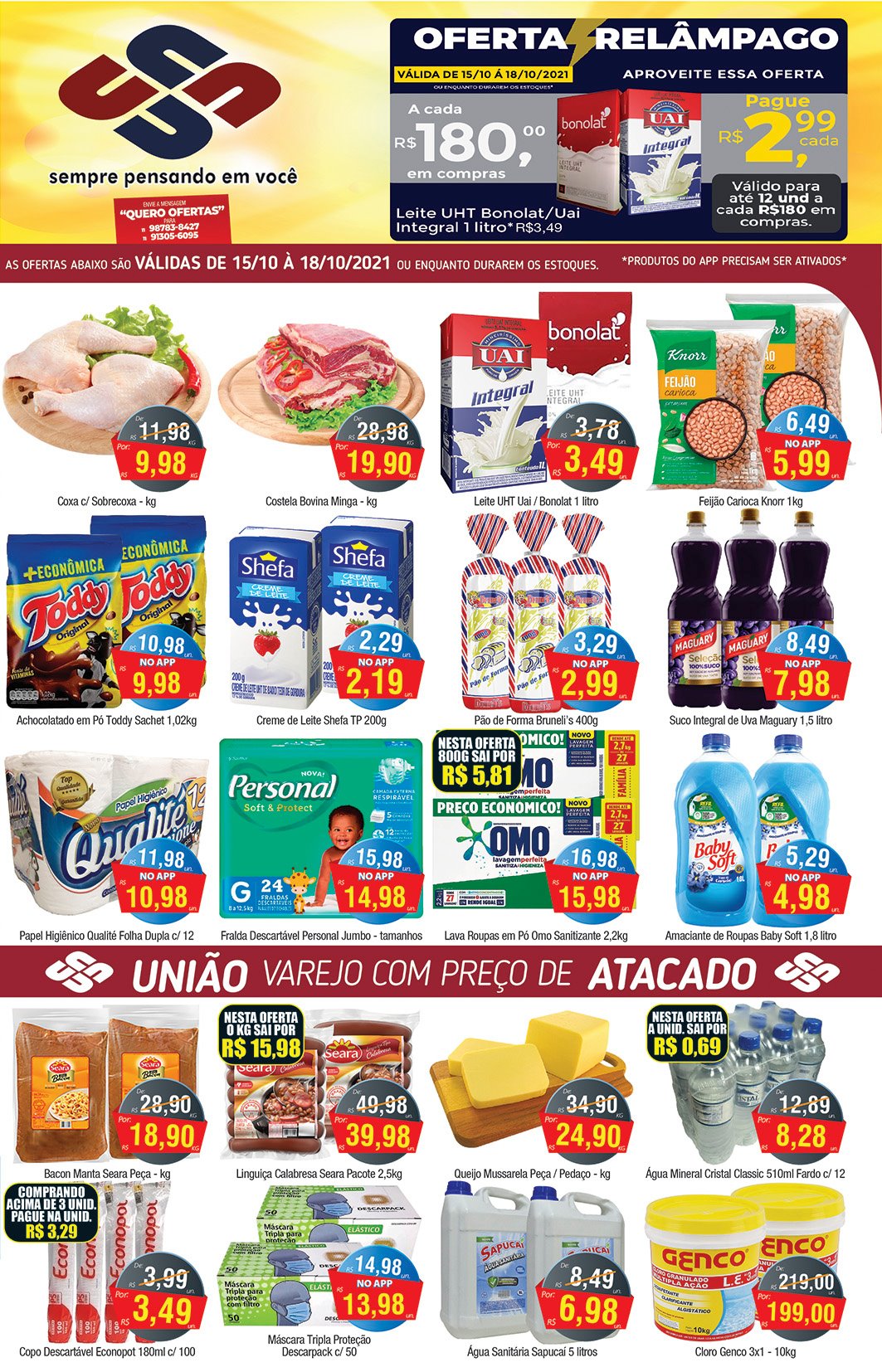 União Supermercado tem fim de semana com mais de 80 ofertas