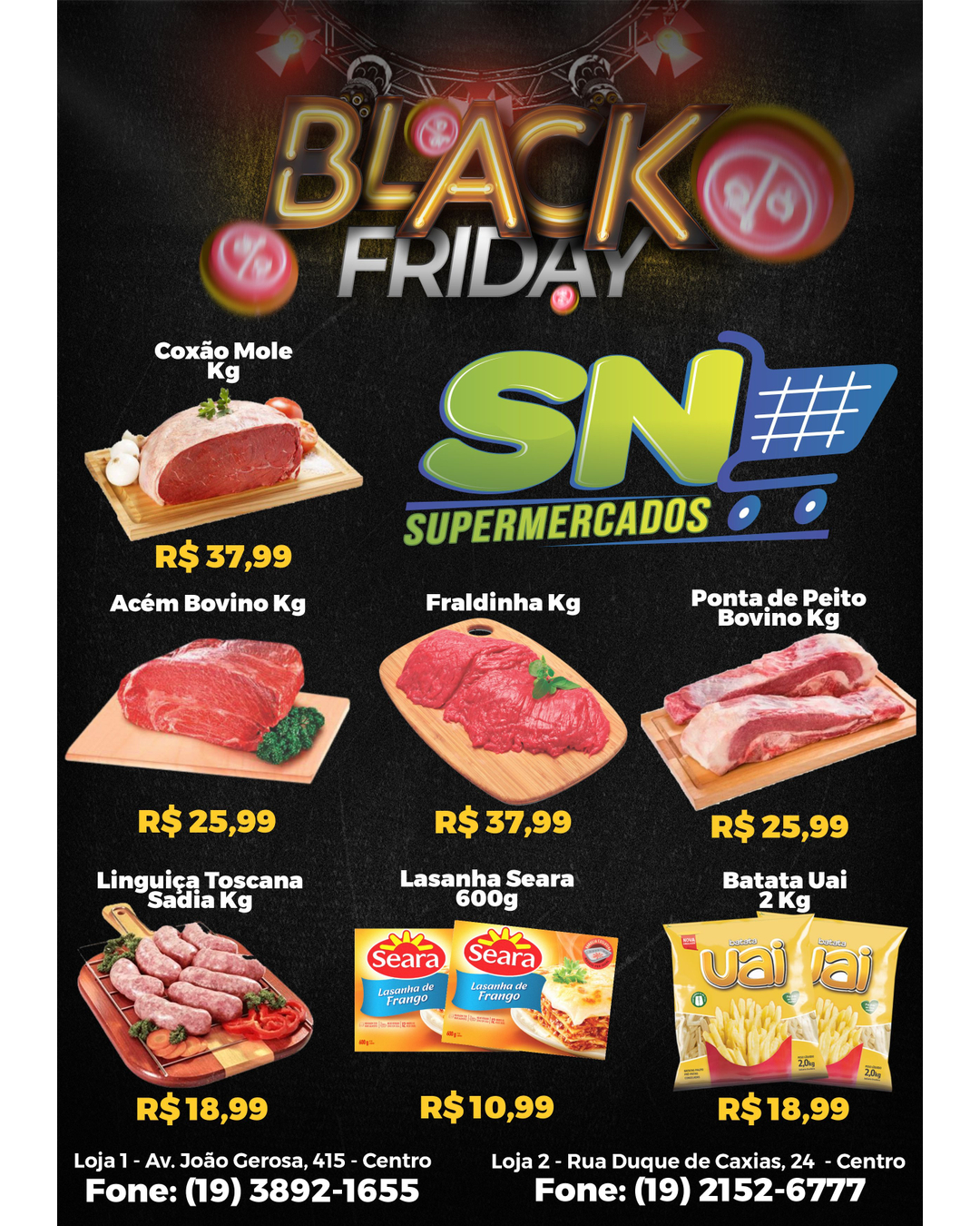 SN Supermercados tem mais de 20 ofertas para a Black Friday