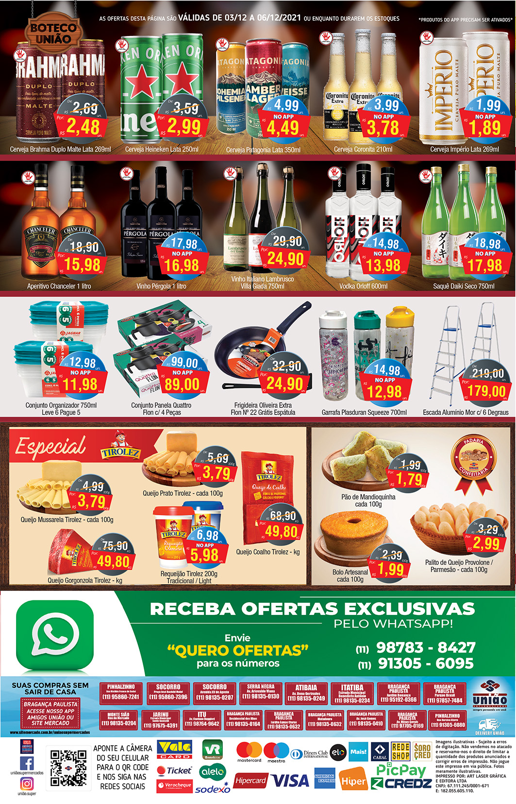 União Supermercados tem ofertas no açougue, bebidas, padaria e opções com preço de Atacado para o fim de semana