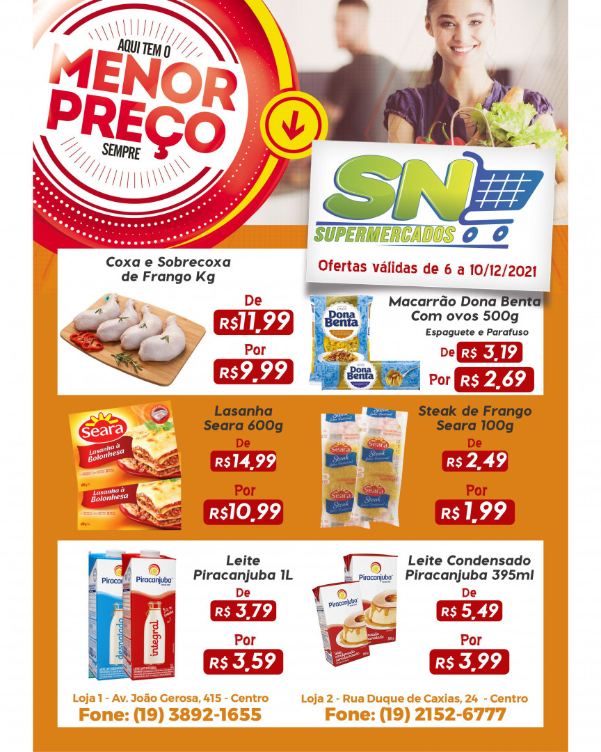 SN Supermercados tem mais de 20 ofertas para hoje