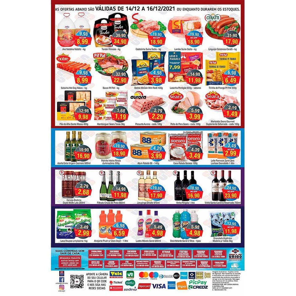União Supermercados tem ofertas no açougue, bebidas e mais 30 opções para hoje
