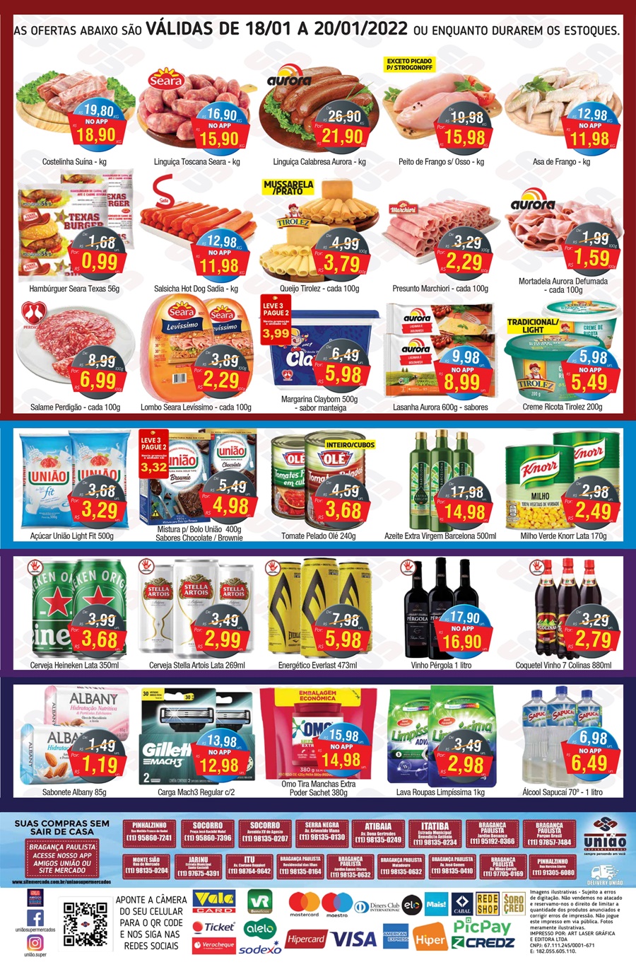 União Supermercados tem ofertas no açougue, bebidas, hortifrúti e muito mais, para a quarta-feira
