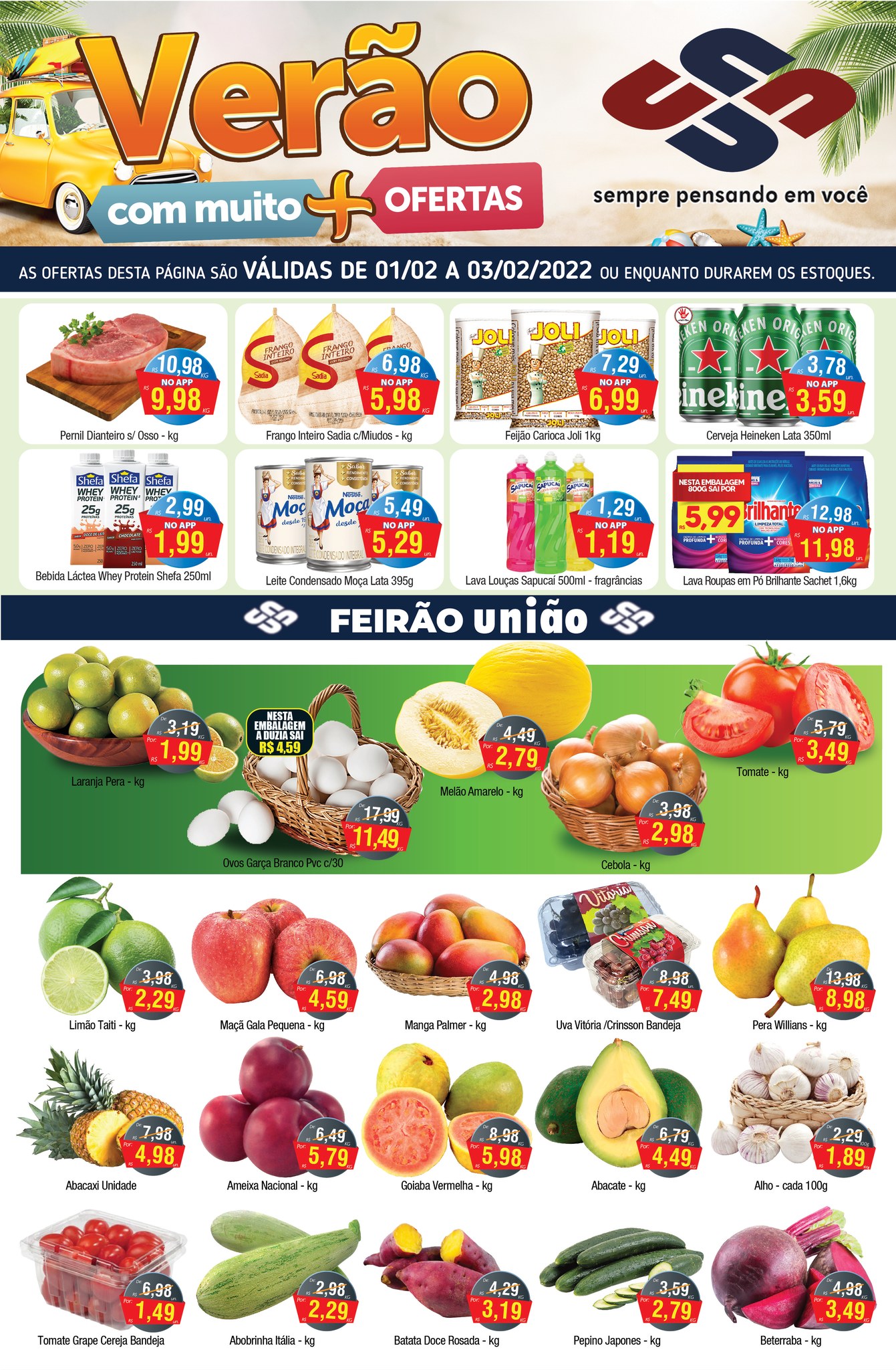 União Supermercados abre a semana com 50 ofertas 