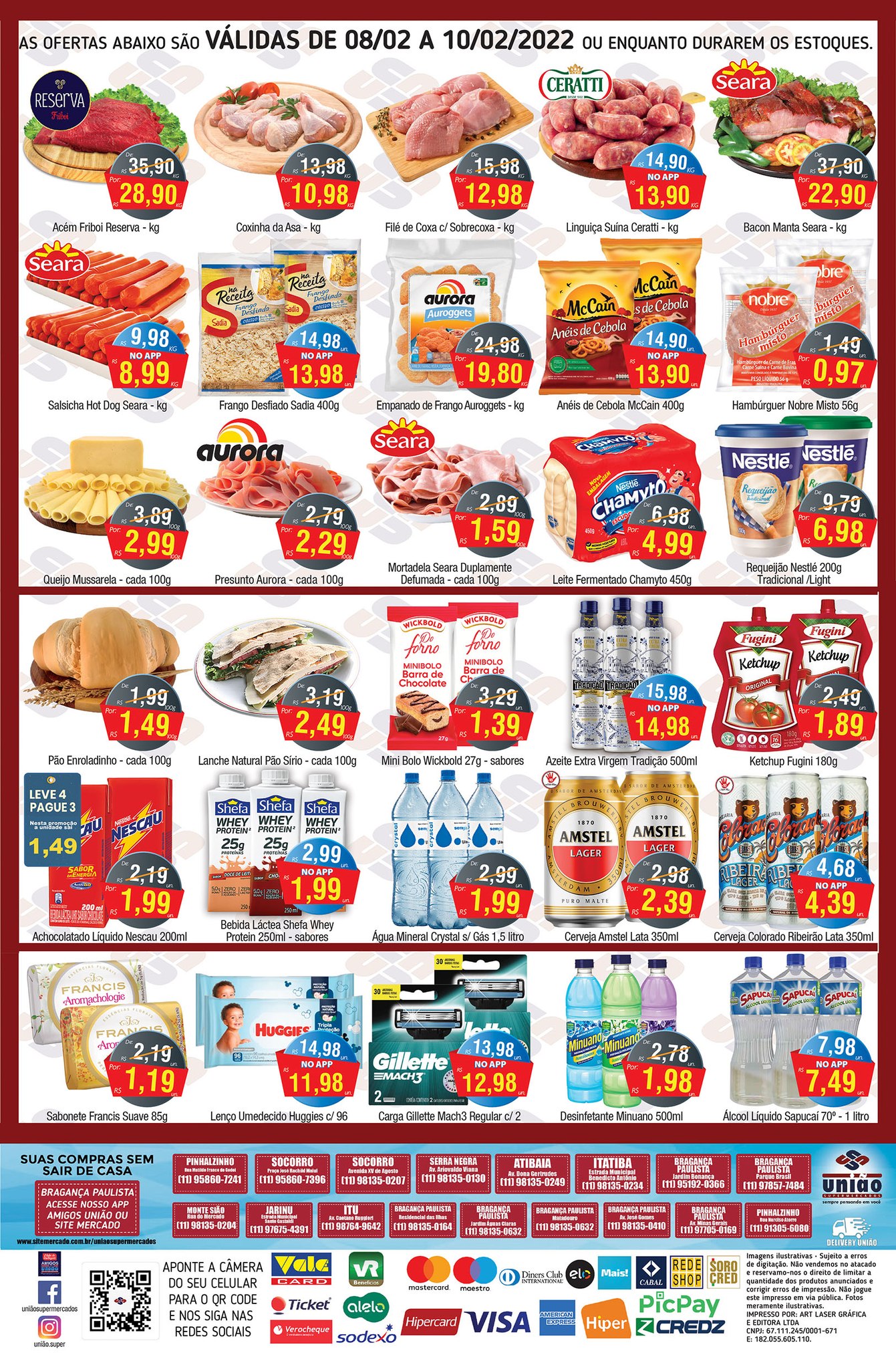 União Supermercados tem ofertas em hortifrúti, carnes, embutidos e muito mais para hoje