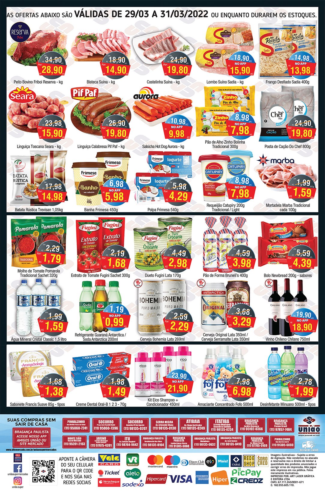 Ofertas em hortifrúti, carnes, bebidas e muito mais, no União Supermercados
