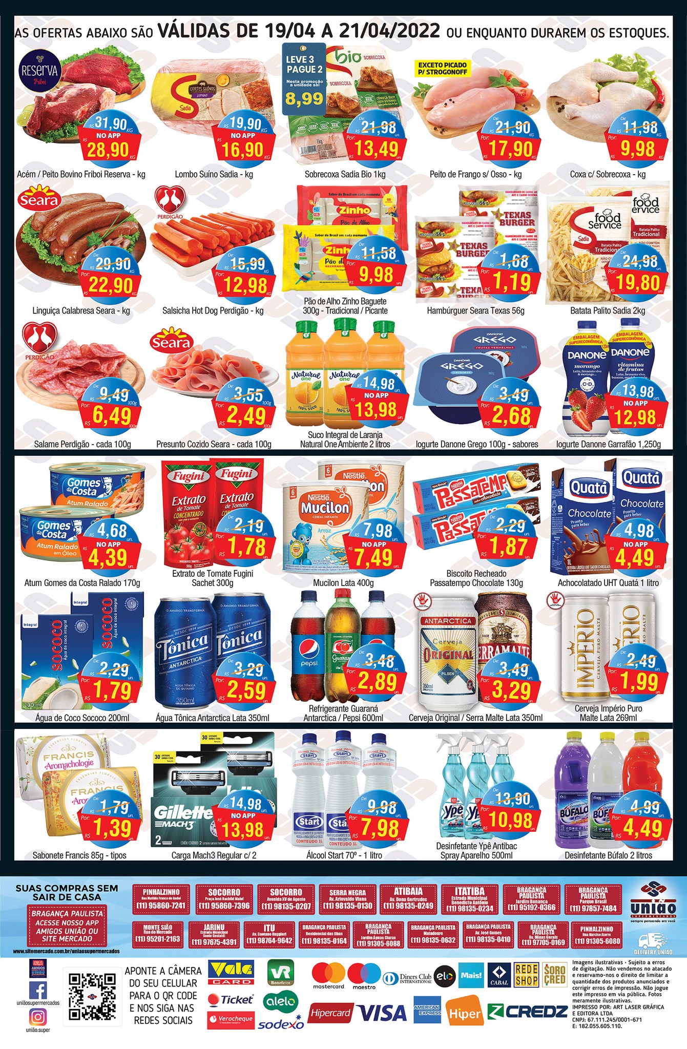 União Supermercados  tem ofertas no açougue, em bebidas, hortifrúti e muito mais para a véspera do feriado