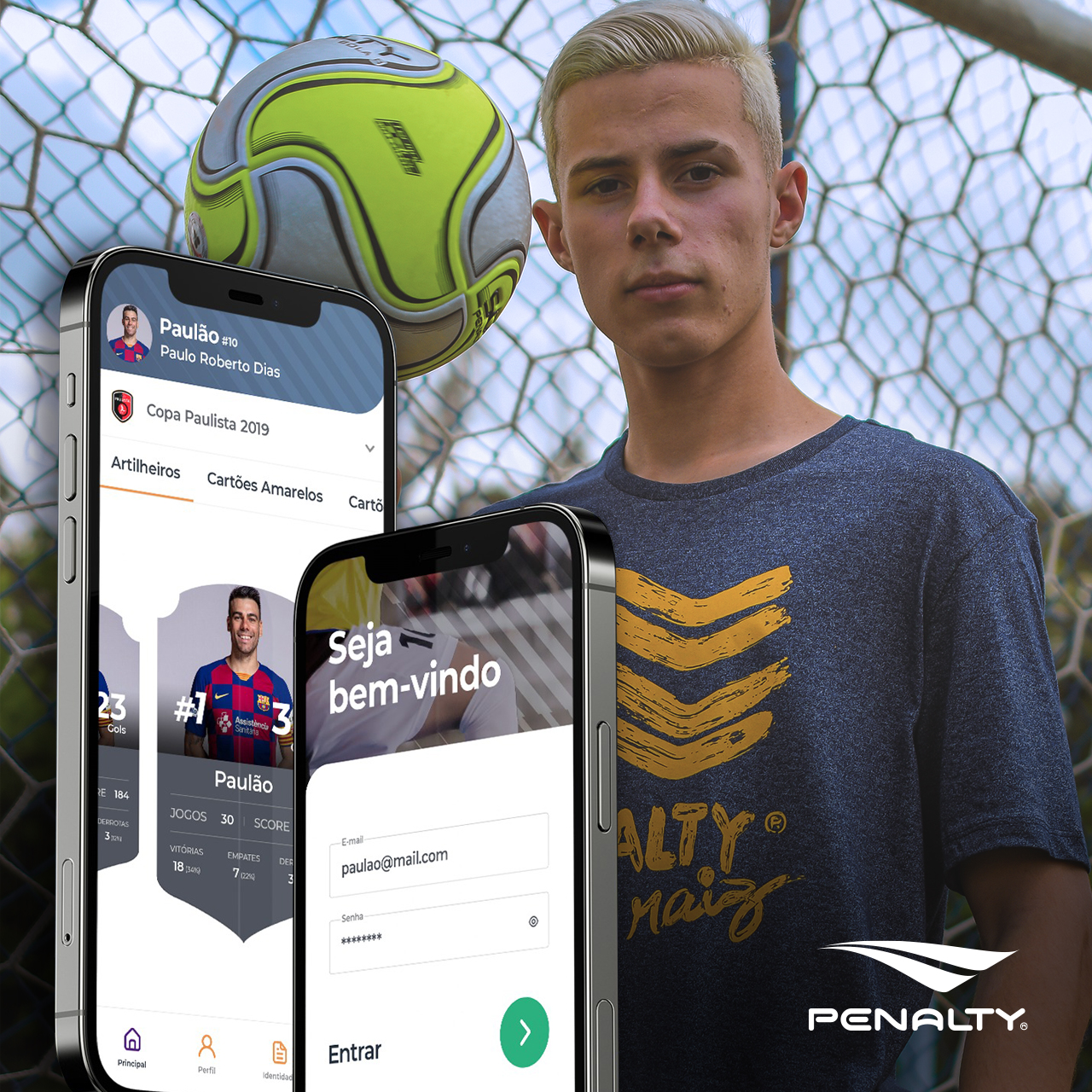Penalty é a nova parceira da plataforma Futstat