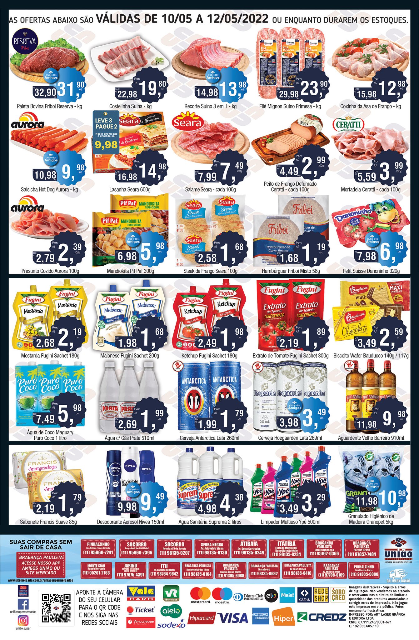 União Supermercados tem ofertas no açougue, hortifrúti, bebidas e muito mais, para a quarta-feira