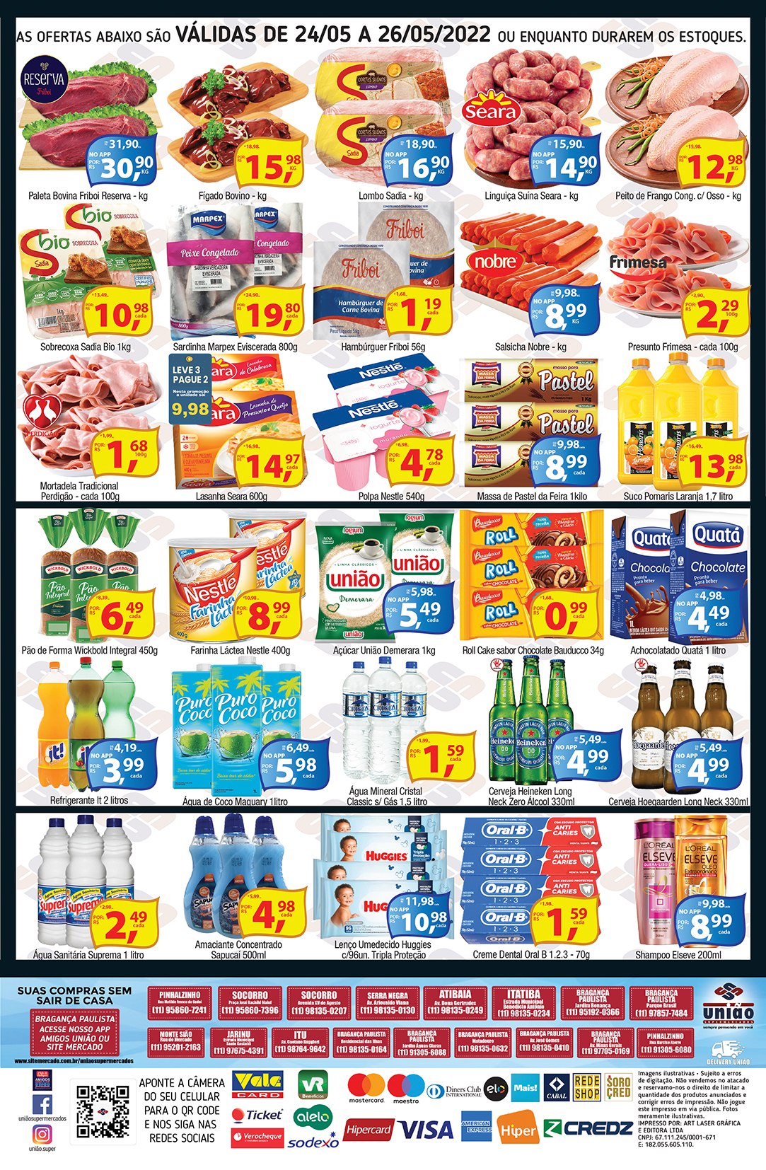 União Supermercados tem ofertas no açougue, hortifrúti, bebidas e muito mais para hoje