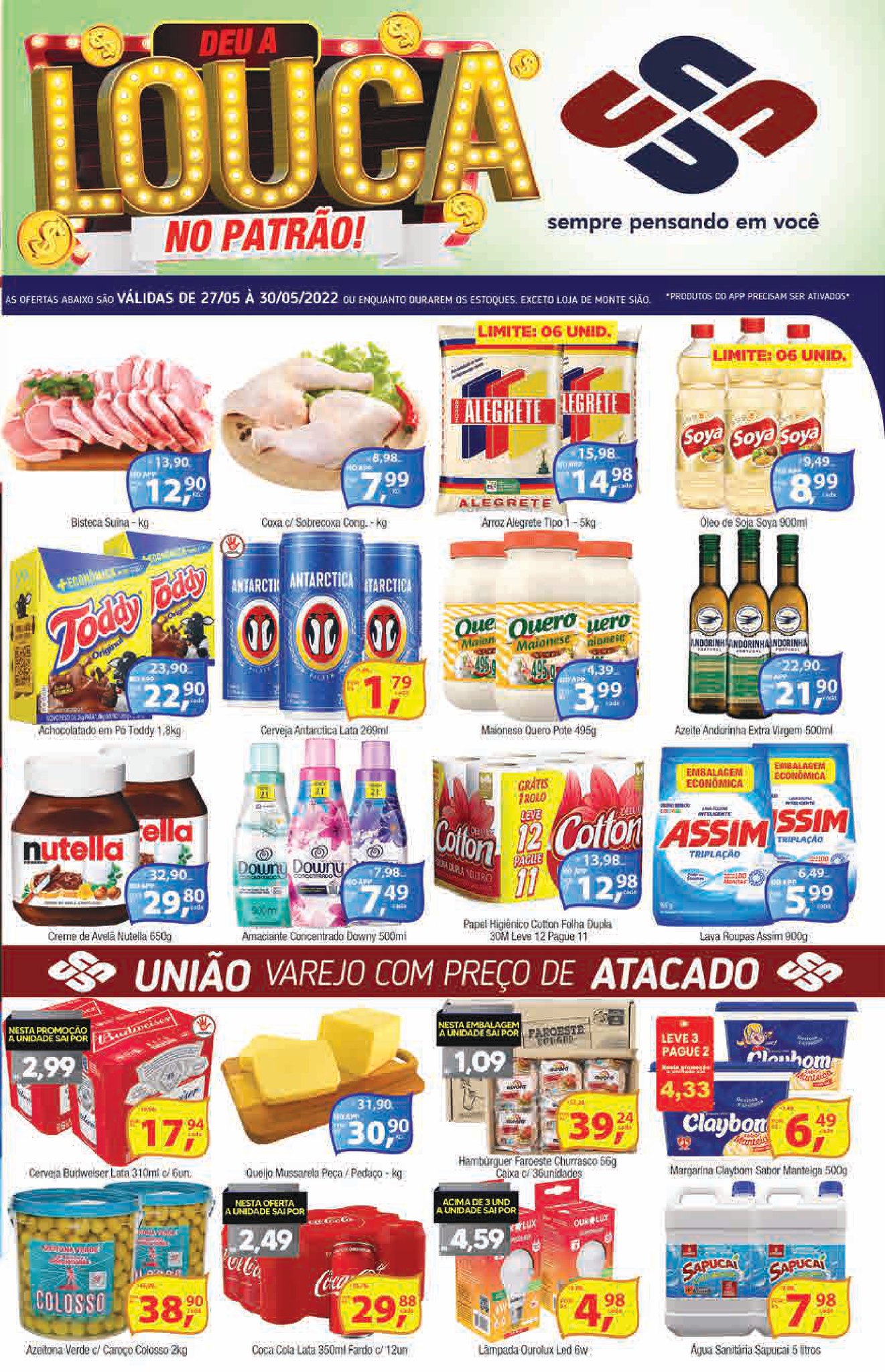 União Supermercados tem jornal com mais de 80 ofertas para o fim de semana
