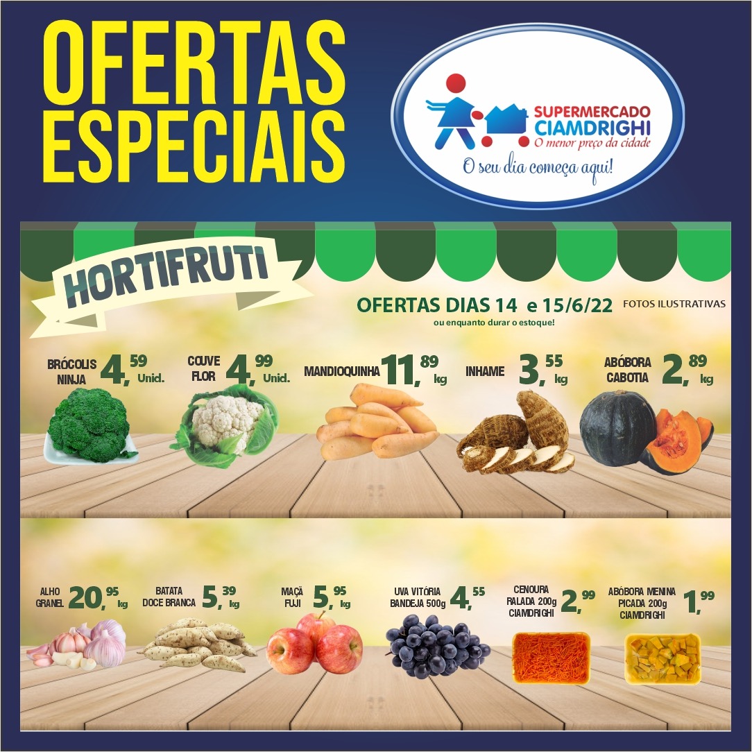 Ciamdrighi tem semana de feriado com mais de 60 ofertas