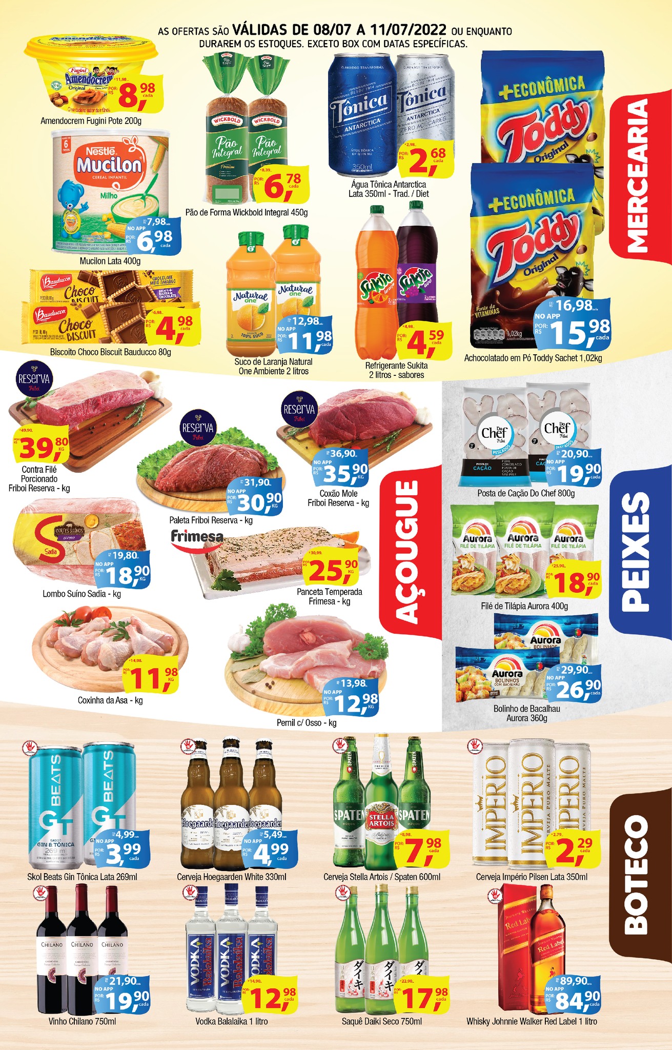 União Supermercados tem ofertas no açougue, peixaria, bebidas, padaria e muito mais para o sábado