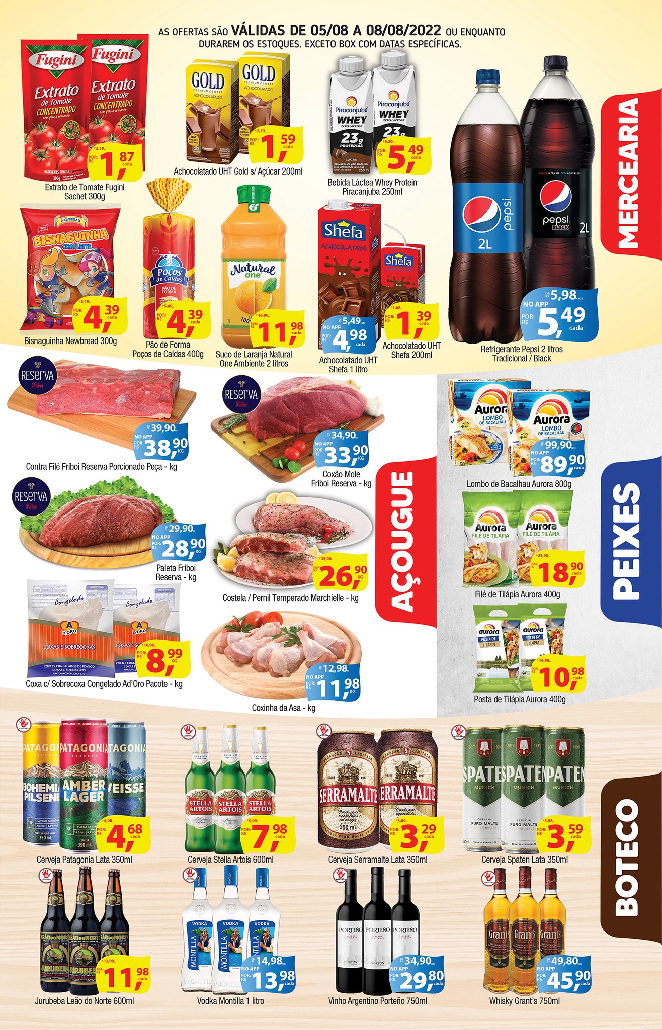 União Supermercados tem ofertas para o açougue, bebidas, mercearia e muito mais para o sábado