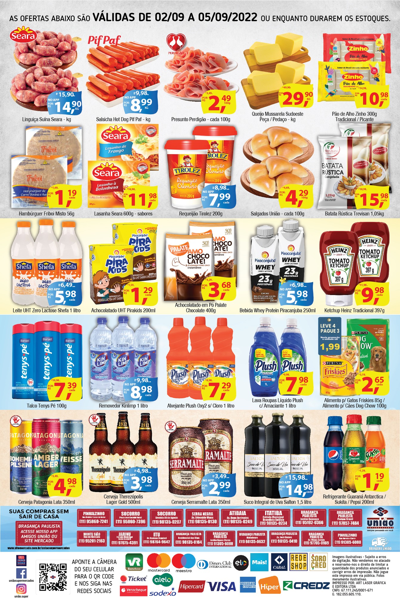 União Supermercados tem ofertas em bebidas, açougue, embutidos e muito mais para o sábado