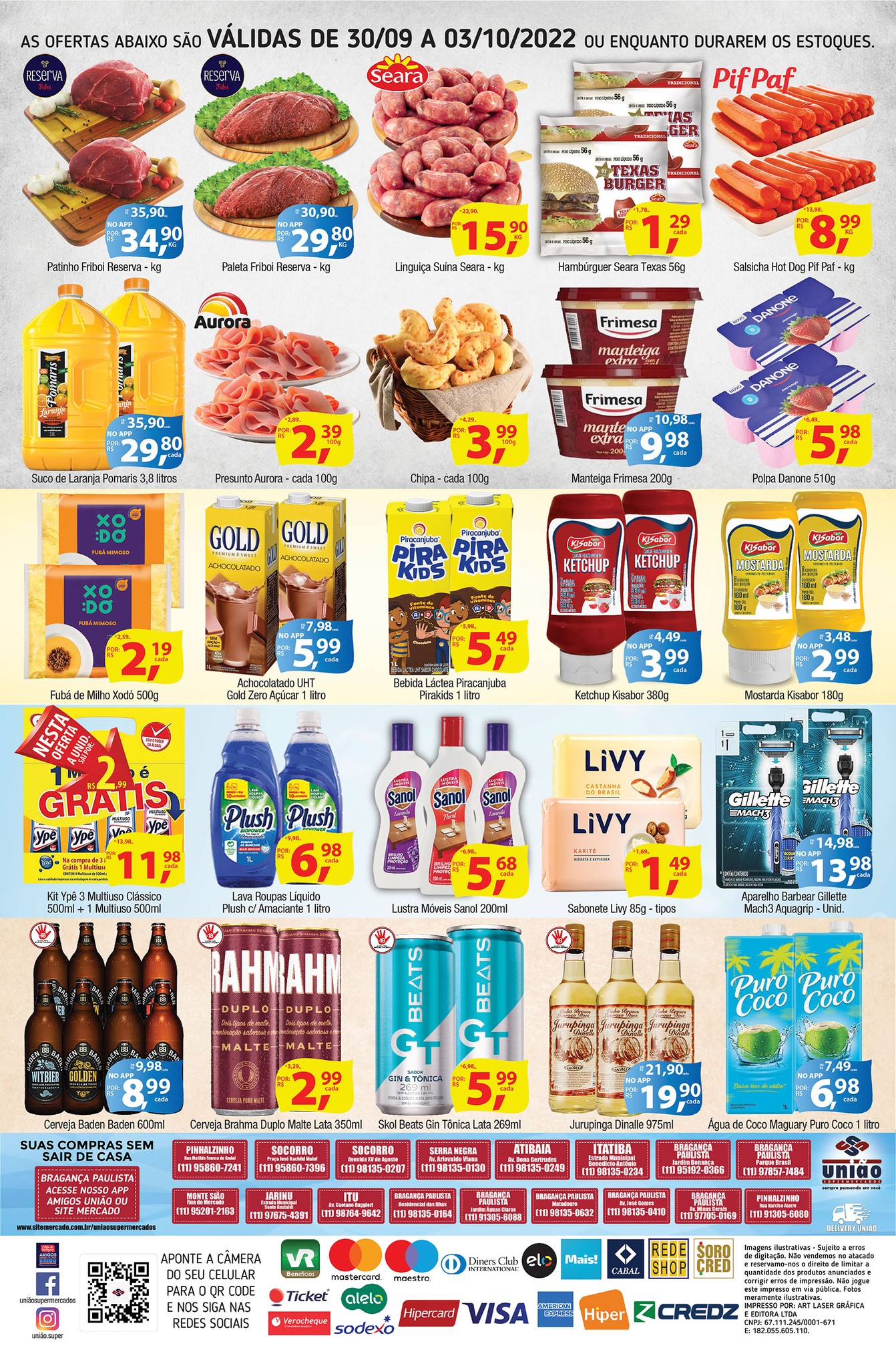 União Supermercados tem ofertas para o sábado, em Serra Negra   