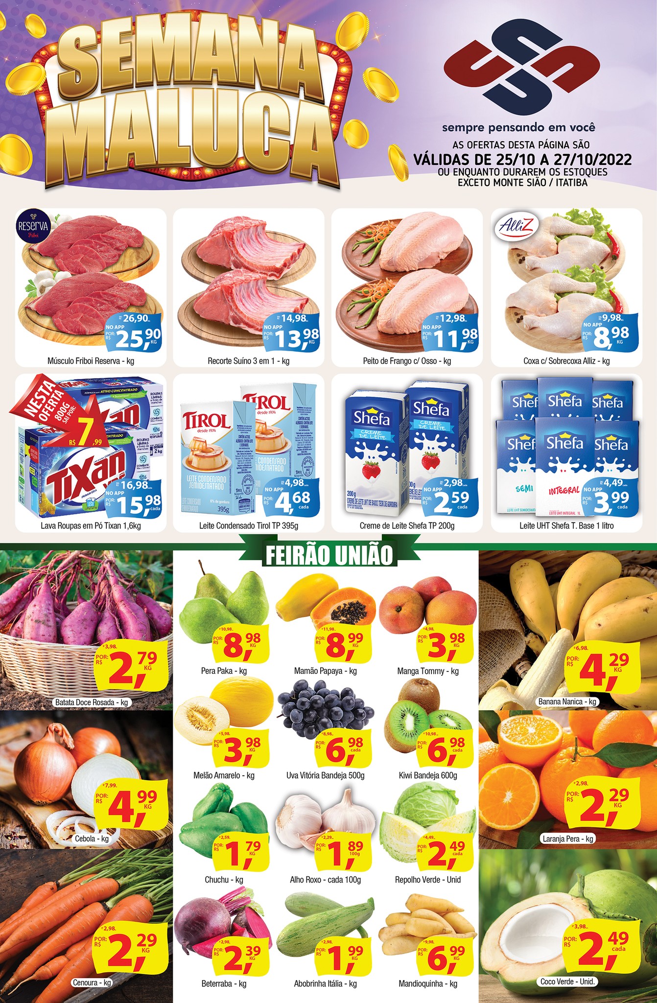 Semana Maluca do União Supermercados tem mais de 50 ofertas