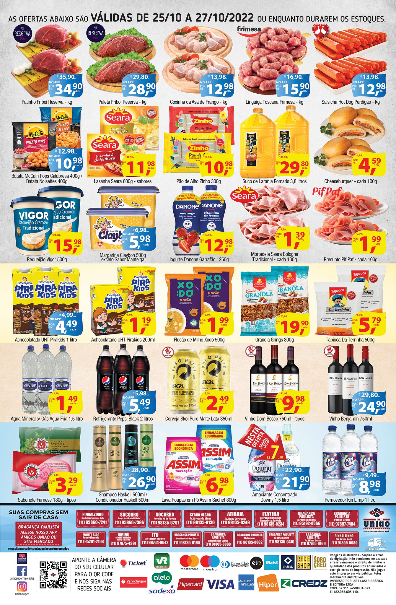 União Supermercados tem quarta-feira de ofertas em carnes, bebidas e hortifrúti