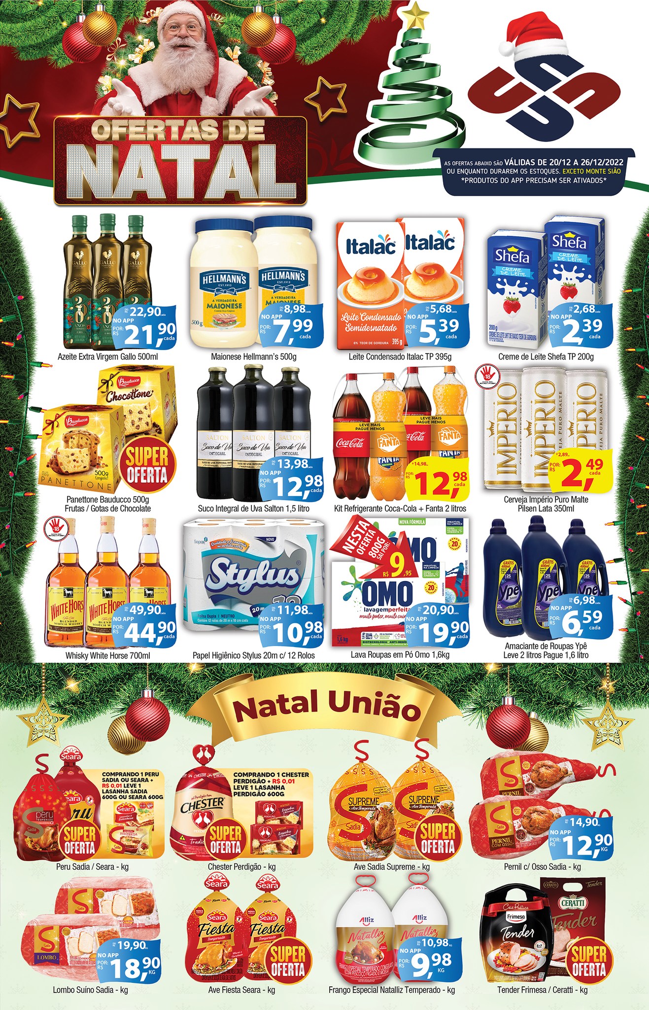 União Supermercados tem mais de 60 ofertas para o fim de semana do Natal