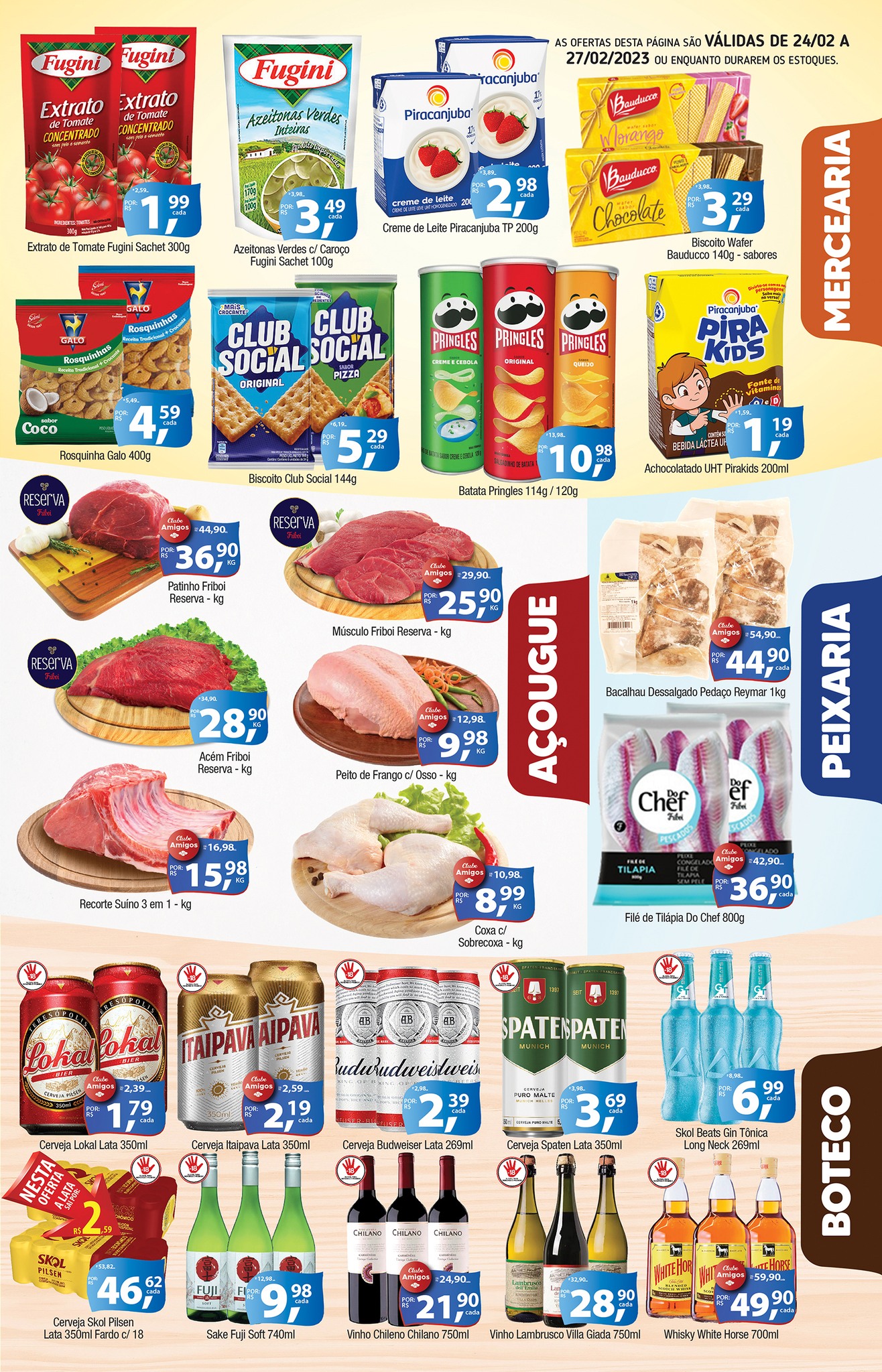 União Supermercados tem ofertas em hortifrúti, carnes, bebidas e muito mais, para o sábado