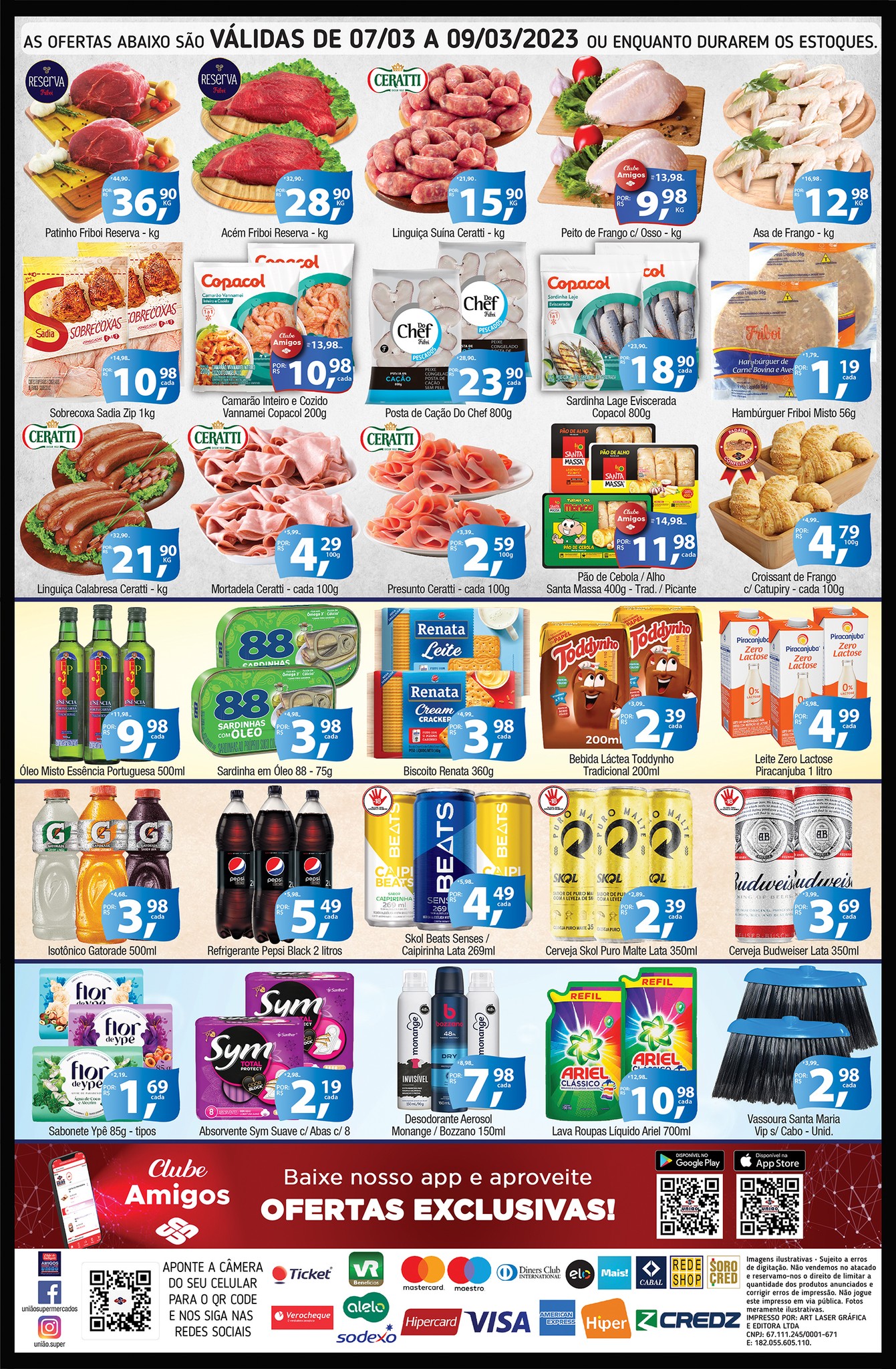 União Supermercados tem ofertas especiais para a quarta-feira