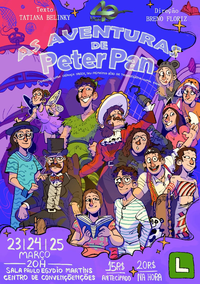 Peter Pan tem quatro apresentações teatrais no Centro de Convenções