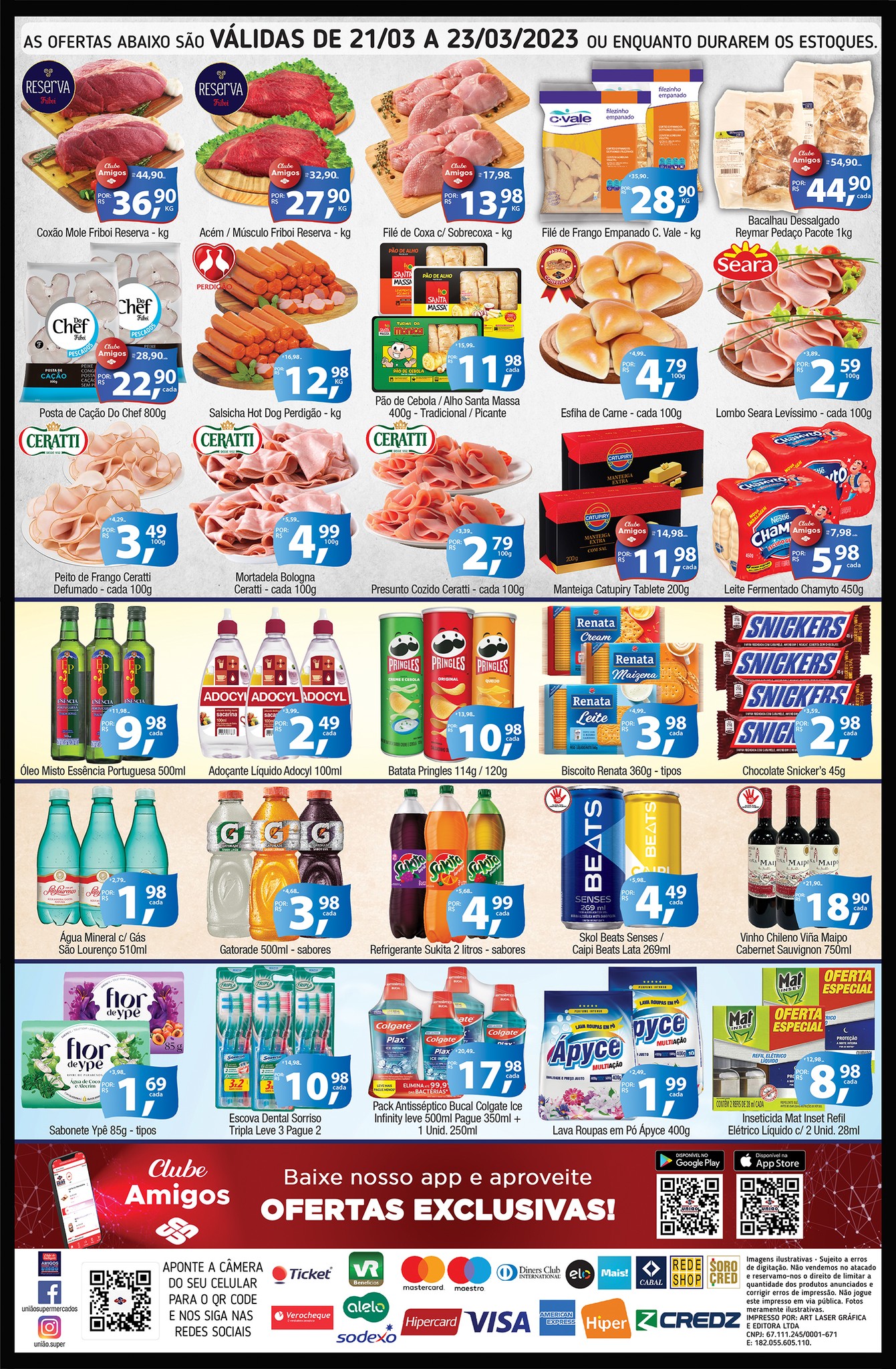 União Supermercados tem quarta-feira de ofertas em hortifrúti, carnes, bebidas e muito mais
