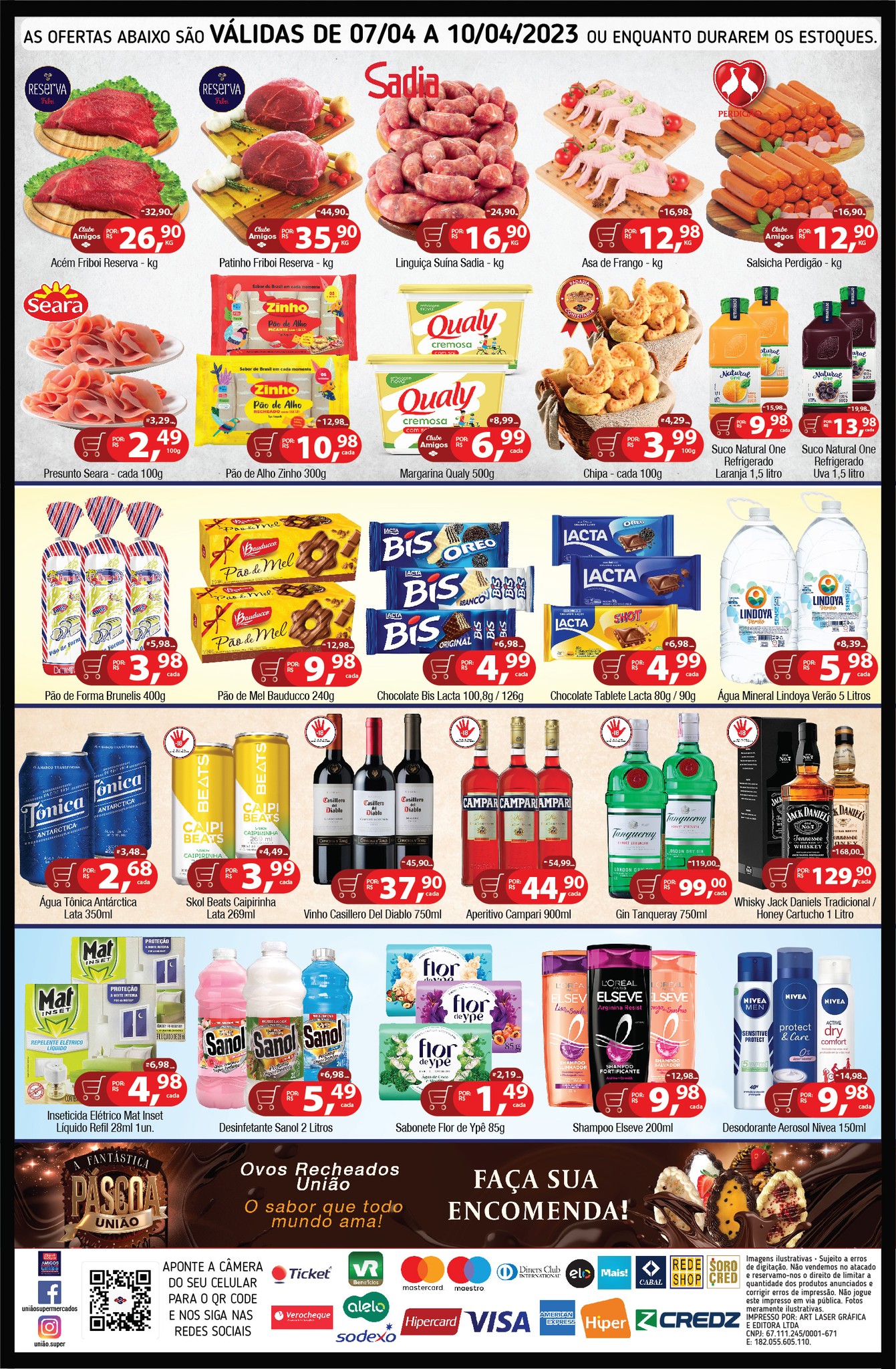 Domingo de Páscoa com mais de 60 ofertas no União Supermercados