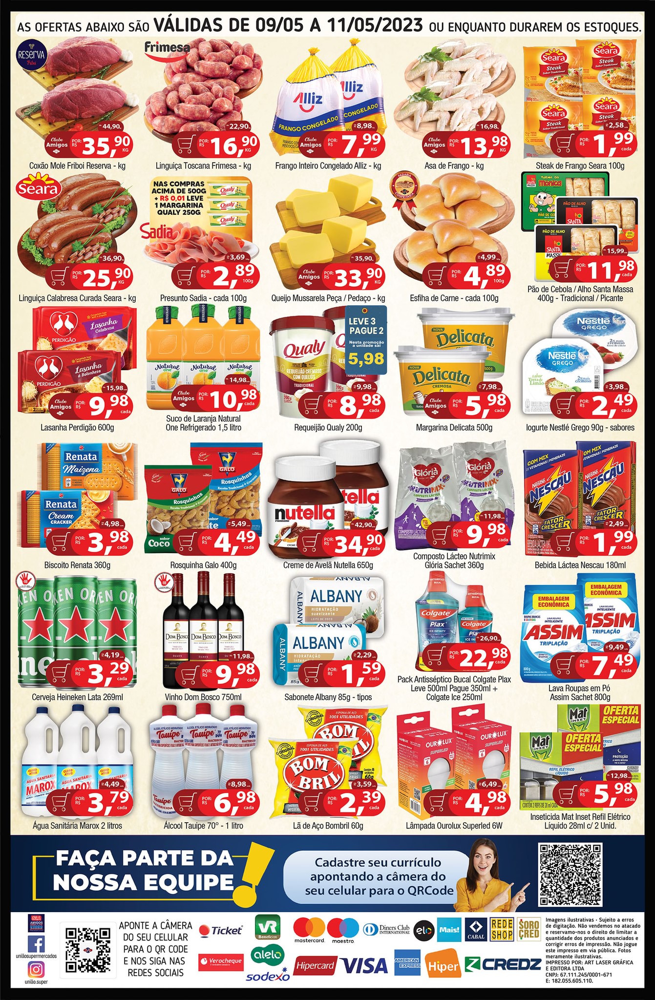 Carnes, hortifrúti, bebidas e muito mais ofertas no União Supermercados