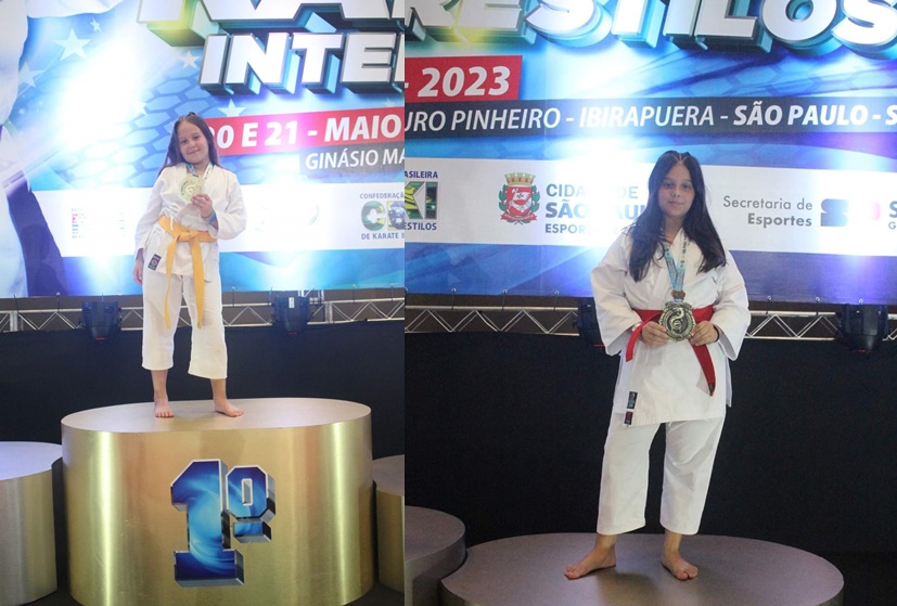Agatha e Anna Clara são destaques no Troféu Brasil de Karatê
