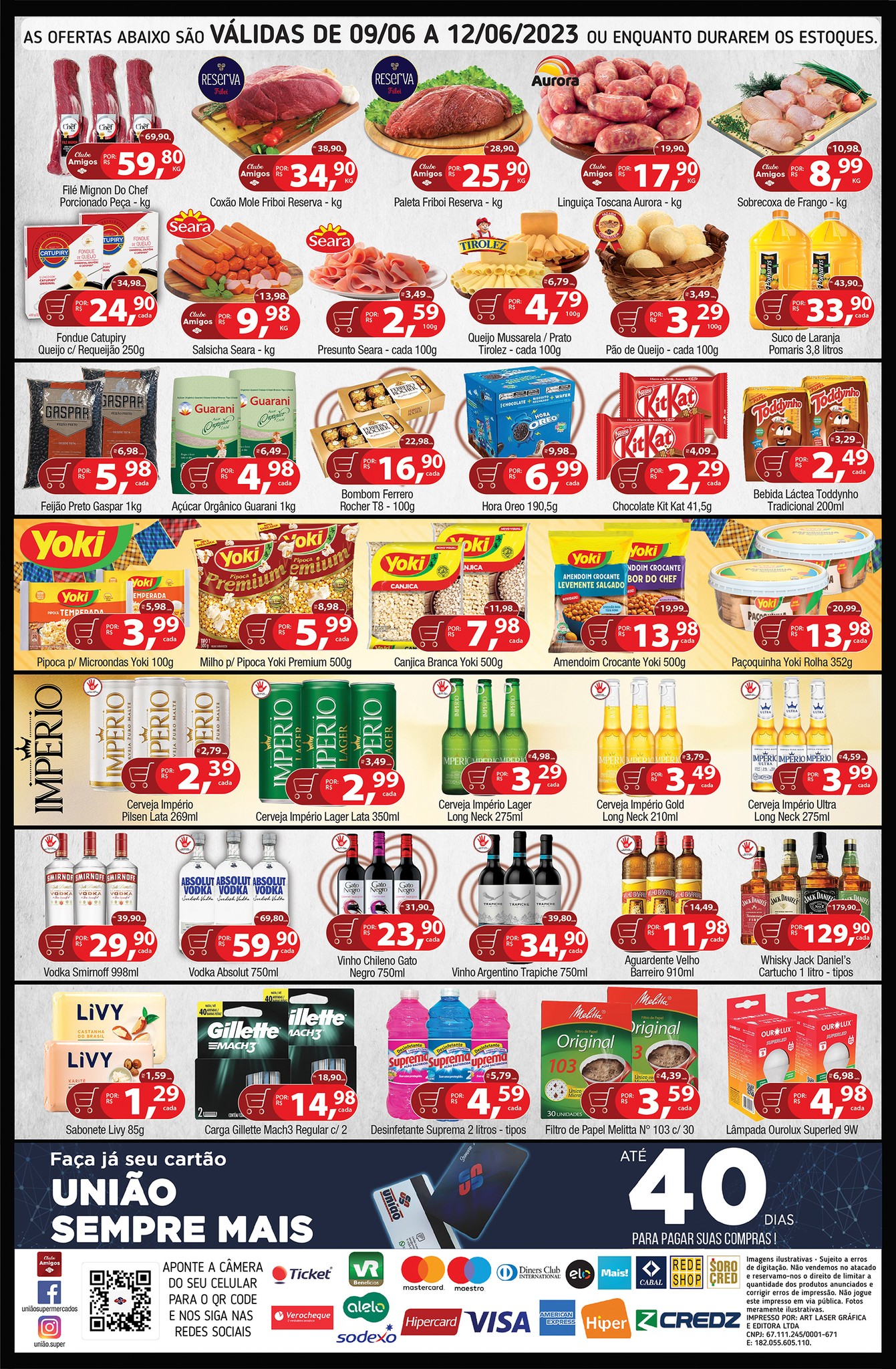 União Supermercados tem mais de 60 ofertas para o sábado