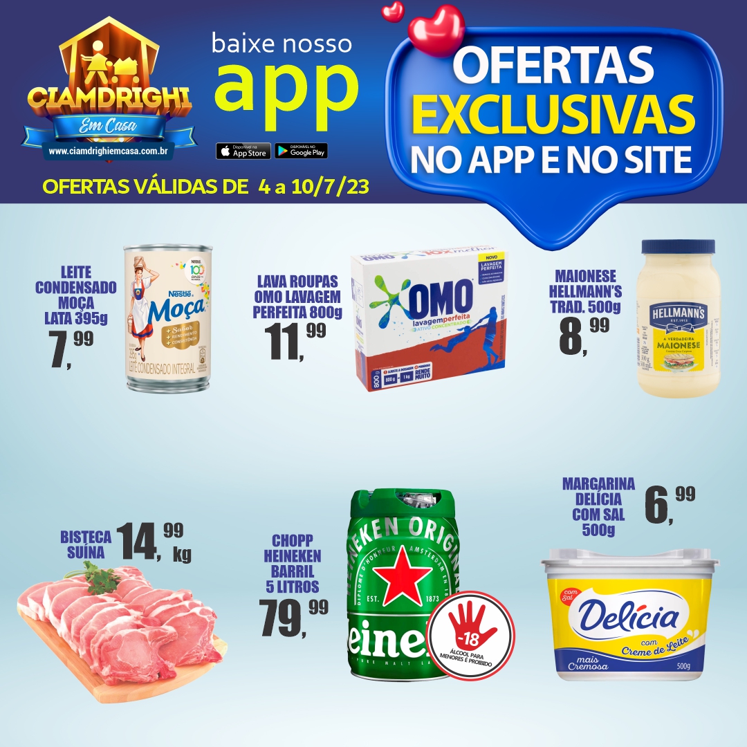 Ciamdrighi abre a semana com mais de 70 ofertas