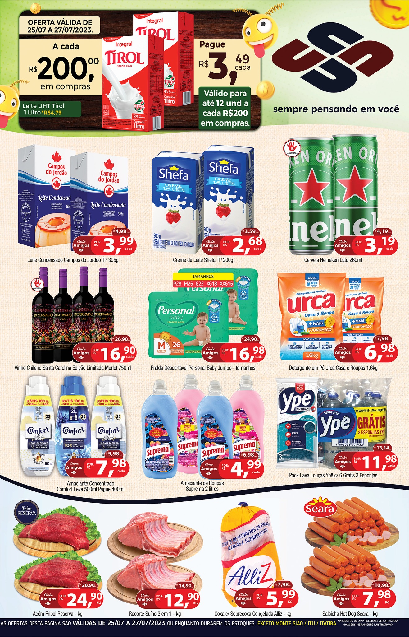 União Supermercados tem mais de 70 ofertas até quinta-feira