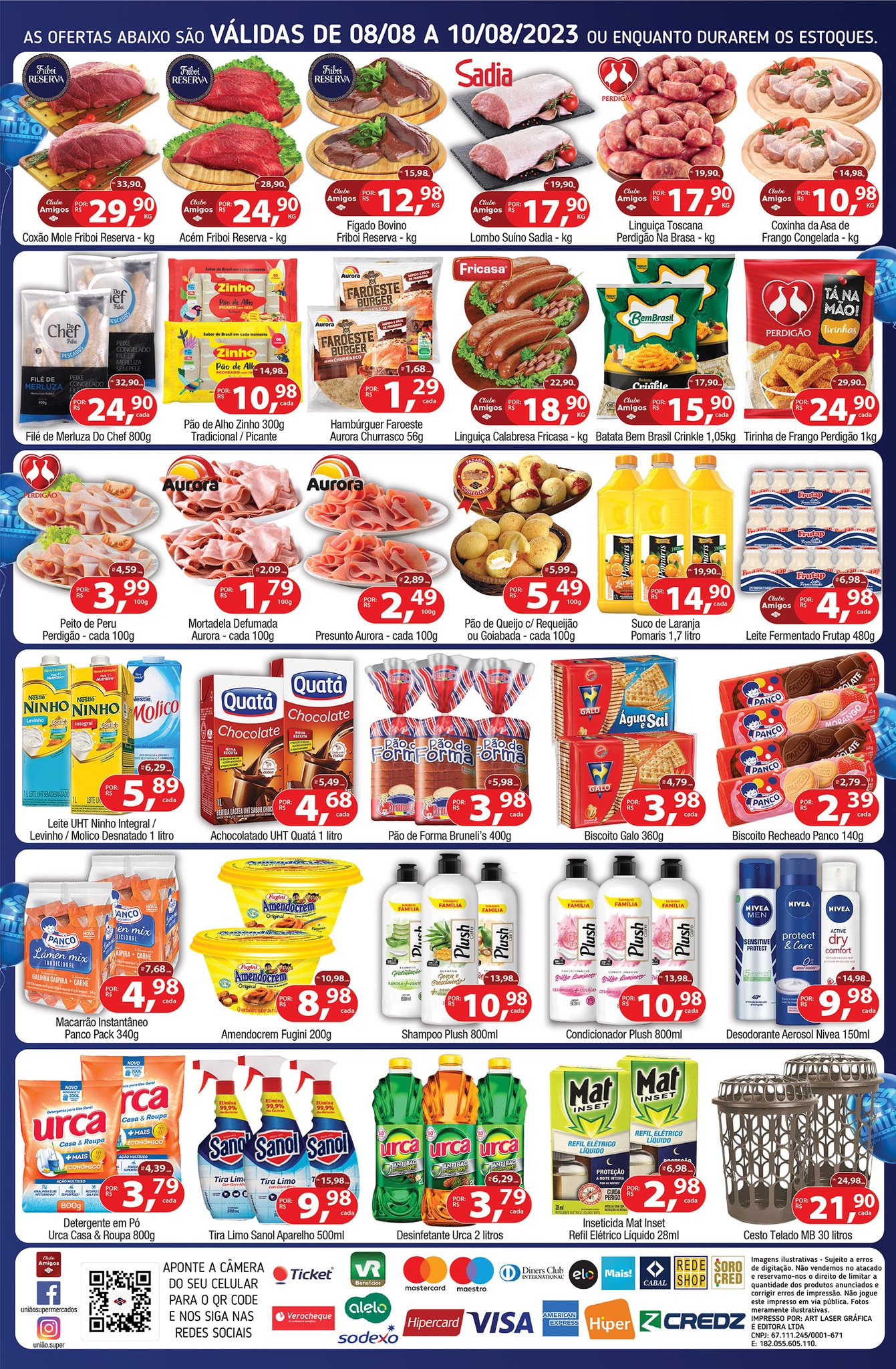 União Supermercados tem ofertas no açougue, hortifrúti, embutidos e na mercearia para hoje