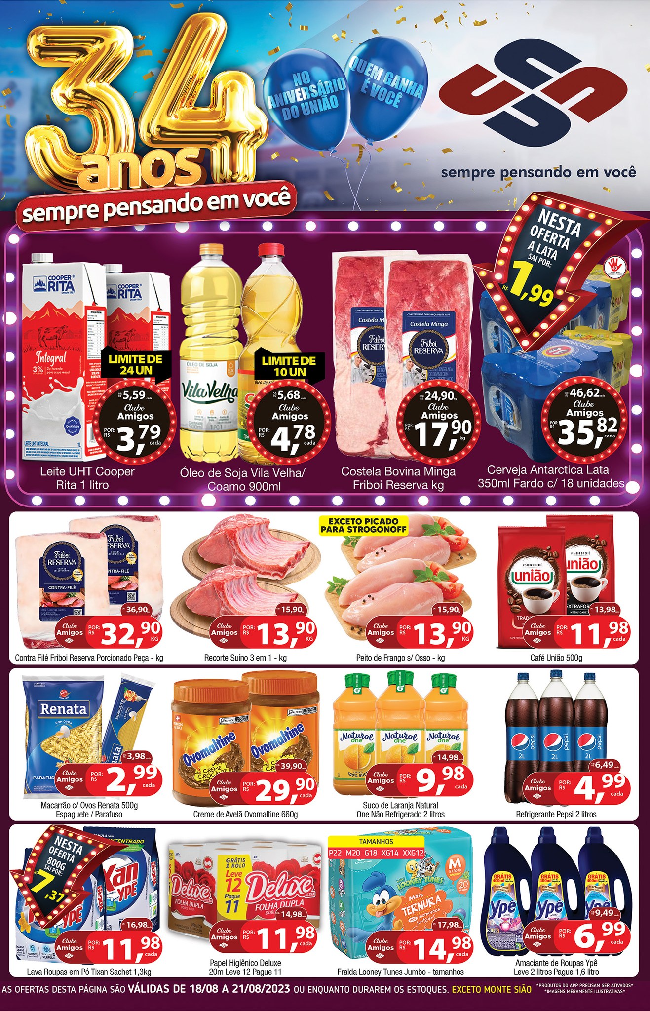 União Supermercados tem ofertas em todas as seções para o seu fim de semana