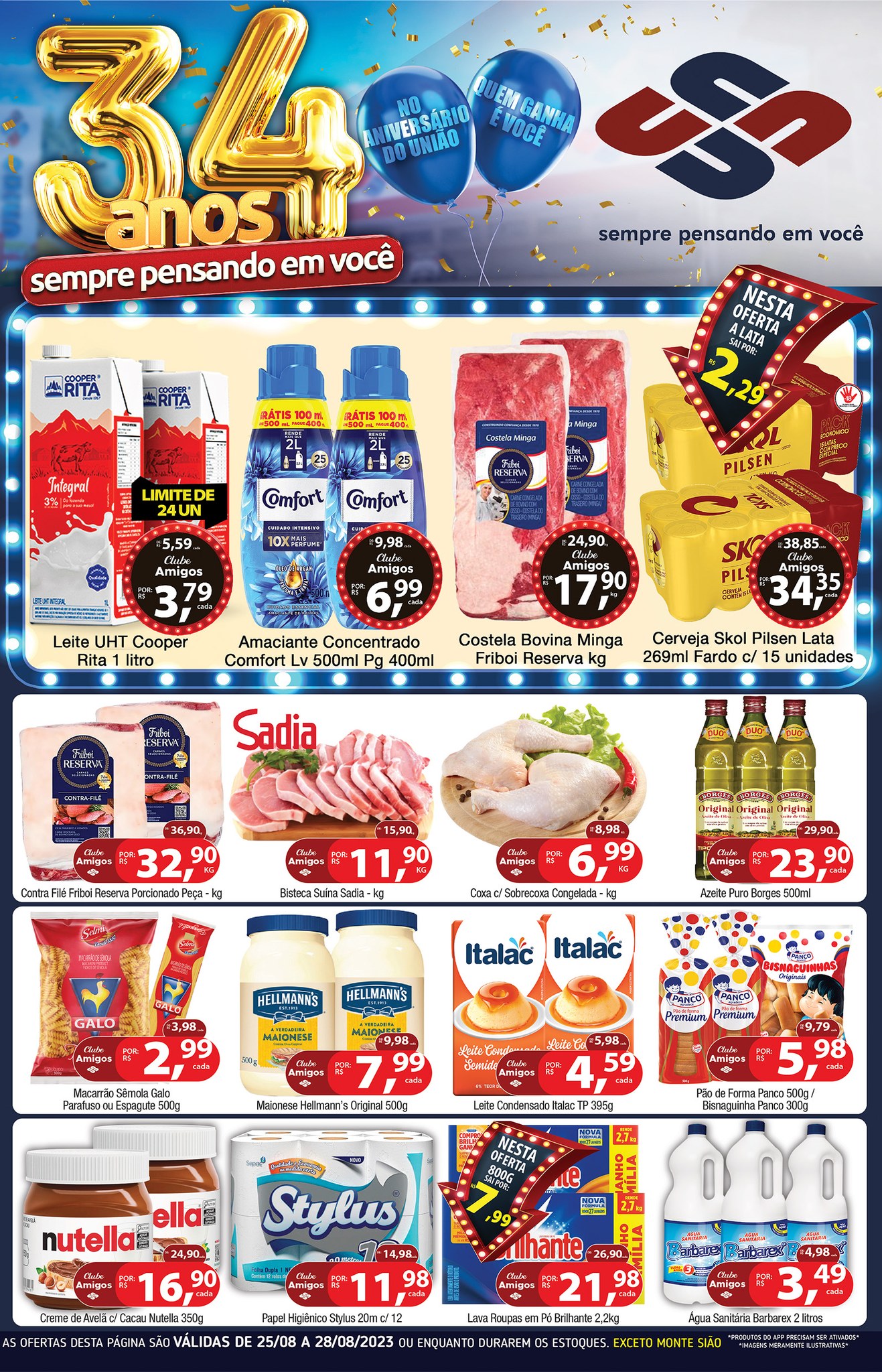 União Supermercados tem fim de semana com mais de 70 ofertas, em Serra Negra
