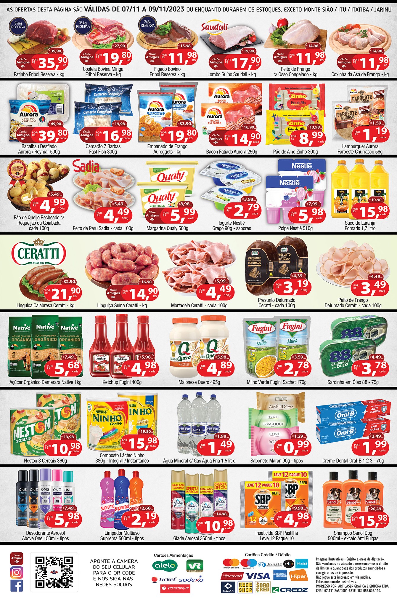 União Supermercados tem ofertas no açougue, especiais Ceratti e Aurora e muito mais, nesta quarta-feira